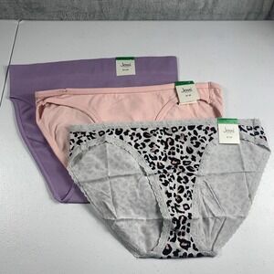 Jenni Womens 3-Pack Assorted Core Fash Panty Hang Large Multicolor Underwear NWT
